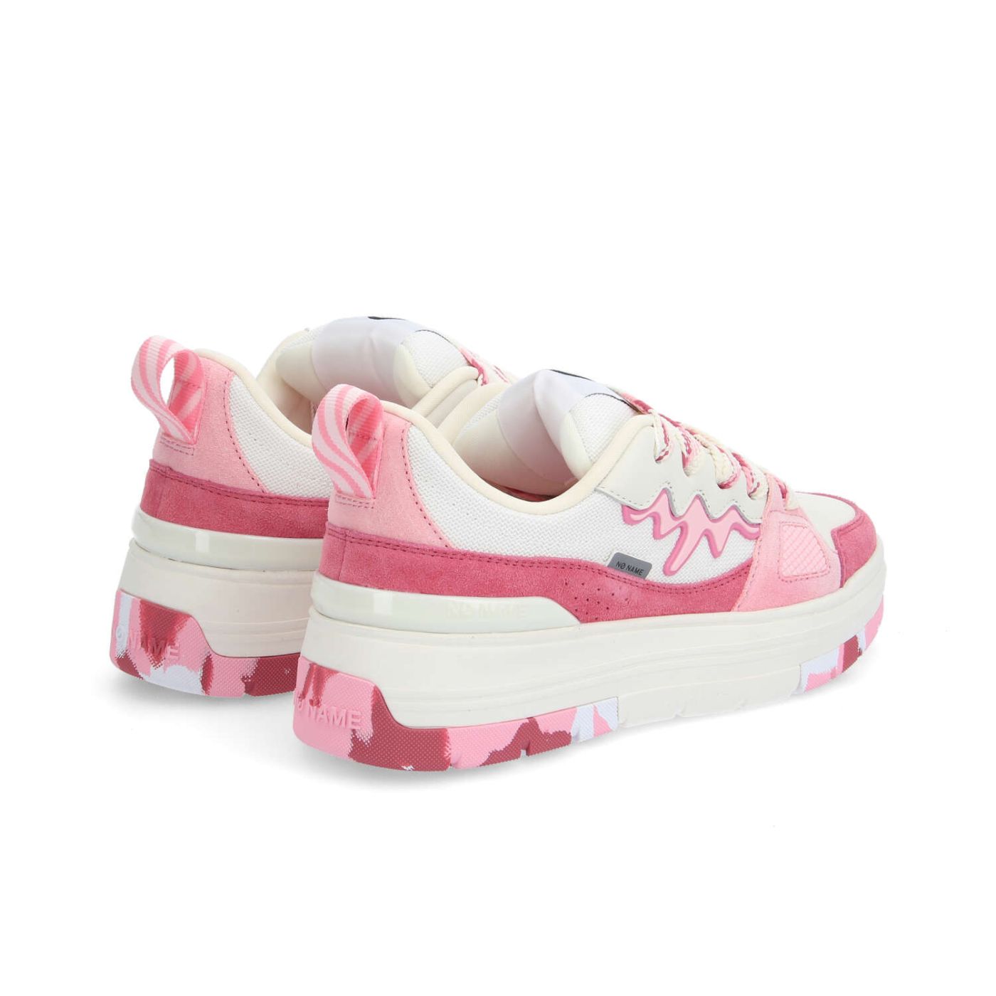 NOLLIE MILKSHAKE W - SUEDE/MESH/NAPP - PINK/OFF WHITE